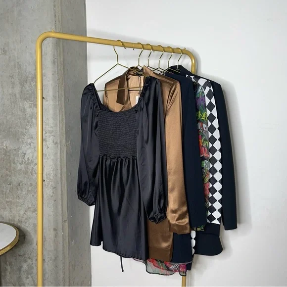 Princess Polly Nakita Long Sleeve Mini Satin Cutout Dress in Black - Picture 12 of 17